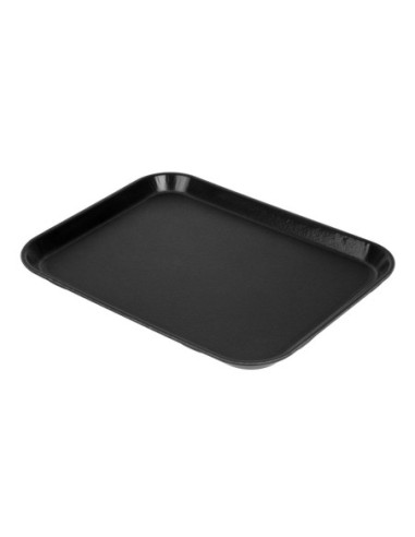 Plateau rectangulaire antidérapant en fibre de verre Cambro EpicTread noir 350mm