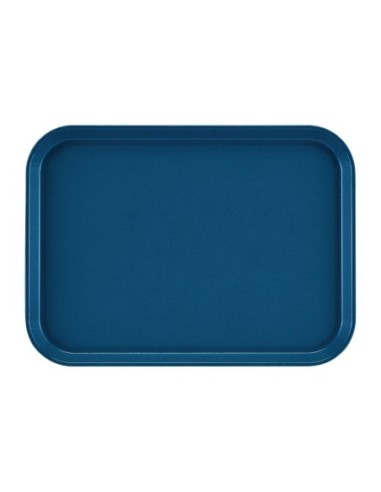 Plateau rectangulaire antidérapant en fibre de verre Cambro EpicTread bleu 350 mm