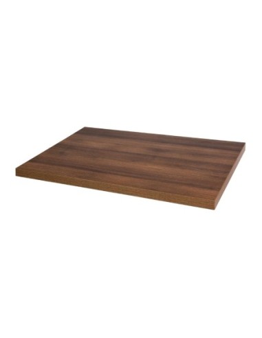 Plateau de table rectangulaire pré-percé Bolero chêne rustique 700mm