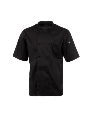 Veste de cuisine mixte Cool Vent Chef Works Montreal noire XS