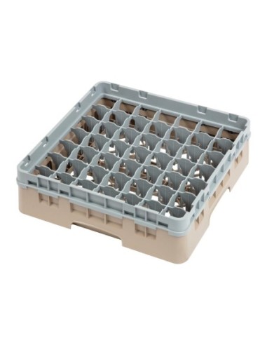 Casier à verres 49 compartiments Camrack Cambro beige hauteur max 92mm