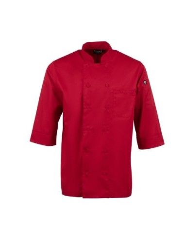 Veste de cuisine mixte Chef Works rouge L