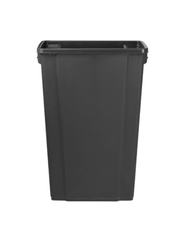 Poubelle Jantex Slim noire 80L