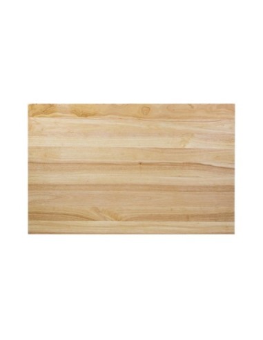 Plateau de table rectangulaire pré-percé coloris bois naturel Bolero 700 x 1100mm