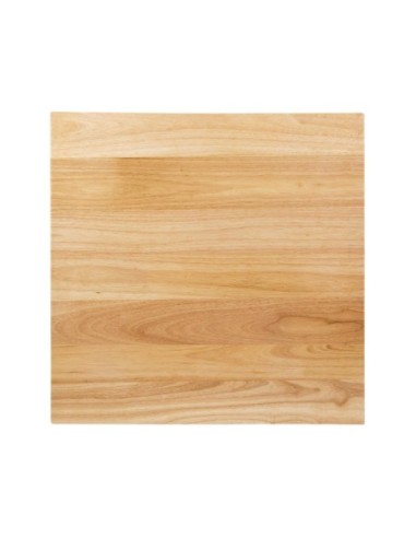 Plateau de table carré pré-percé coloris bois naturel Bolero 700mm