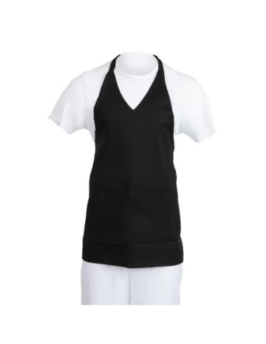 Tablier serveur col en V Whites noir