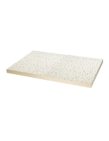 Plateau de table rectangulaire Terrazzo Bolero 1 100x700mm