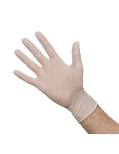 Gants en latex poudrés L (Lot de 100)