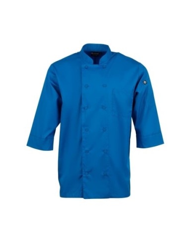 Veste de cuisine mixte Chef Works bleue XS