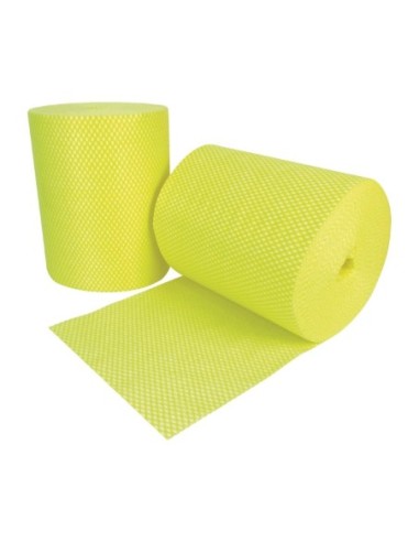 Rouleaux de chiffons de nettoyage antibactériens EcoTech Envirolite Super jaunes (lot de 2 x 500)