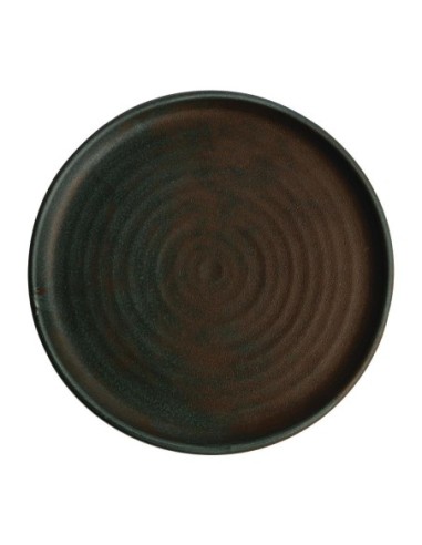 Assiettes plates vert bronze Olympia Canvas 26,5 cm   (Lot de 6)