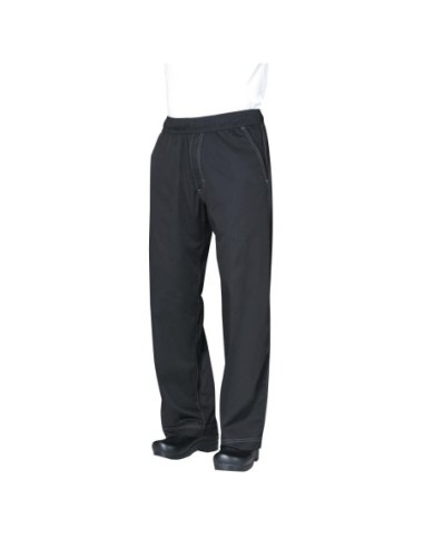 Pantalon de cuisine mixte Baggy Chef Works noir L