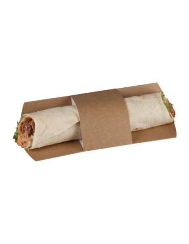 Etuis à tortilla kraft compostables Colpac (lot de 1000)