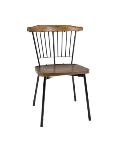 Chaises Scandi Bolero noires (lot de 2)