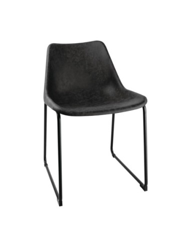 Chaises Bolero Rodeo noires (lot de 2)