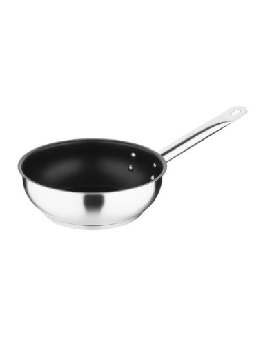 Sauteuse inox antiadhésive Vogue teflon Platinium Plus 200mm