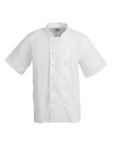 Veste de cuisine Whites Boston manches courtes blanche L