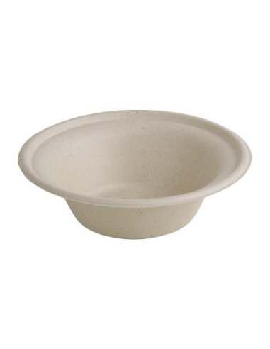 Bols ronds compostables en bagasse coloris naturel Fiesta Compostable 312ml (lot de 50)