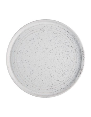 Assiettes plates rondes Olympia Cavolo blanc moucheté 270mm (lot de 4)