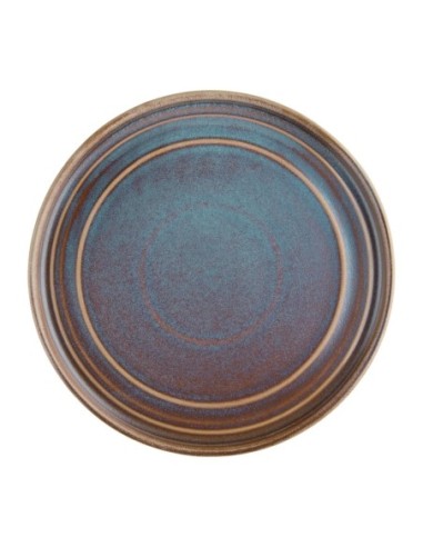 Assiettes plates rondes irisées Olympia Cavolo 220mm (lot de 6)