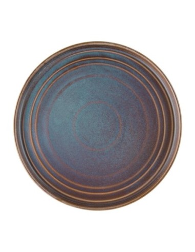 Assiettes plates rondes irisées Olympia Cavolo 270mm (lot de 4)