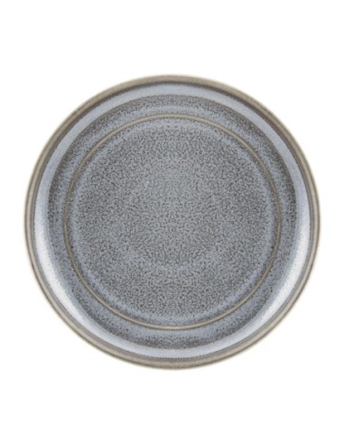 Assiettes plates rondes Olympia Cavolo anthracite 180mm (lot de 4)