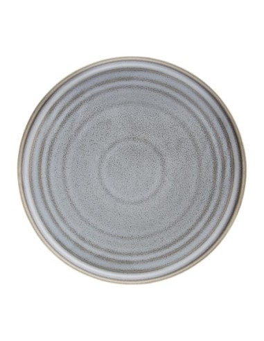 Assiettes plates rondes Olympia Cavolo anthracite 270mm (lot de 4)