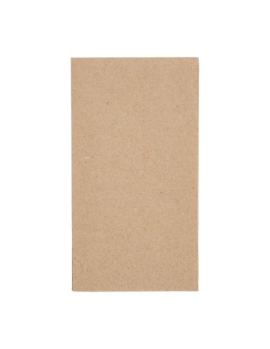 Serviettes snacking recyclées 2 plis pliage 1/8 Fiesta Recyclable 330mm kraft (lot de 2000)