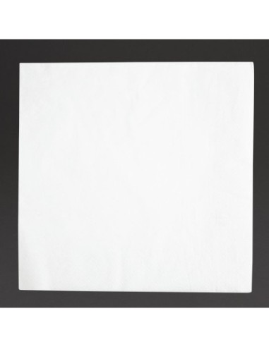 Serviettes dîner 2 plis format 1/4 Fiesta Recyclable 400mm blanches (lot de 2000)