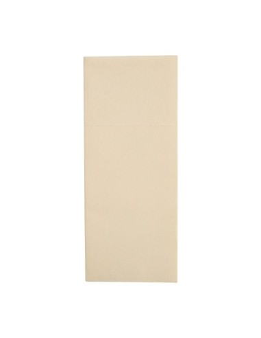 Serviettes pochettes Airlaid Fiesta Recyclable Premium Tablin crème 48x40cm (lot de 400)