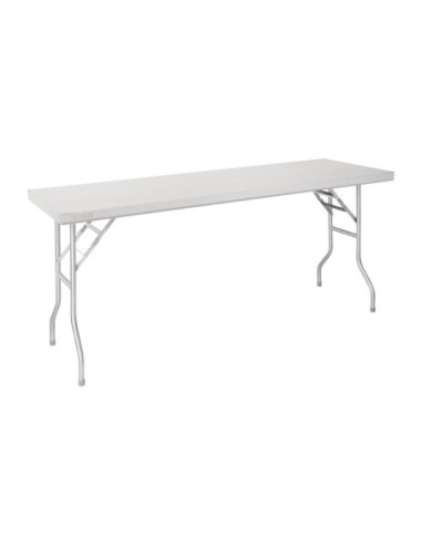 Table de travail pliante inox Vogue 1830x610x780mm