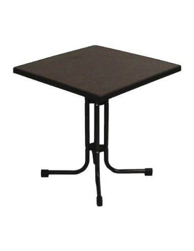 Table de patio démontable Limburg Pizarra 70 x 70 cm