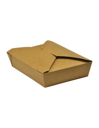 Boîtes alimentaires en carton compostable Vegware No.2 1500ml (lot de 280)