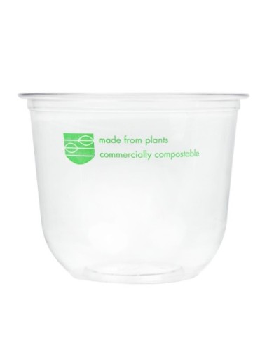 Pots Deli en PLA compostables série 96 Vegware 340ml (lot de 1000)