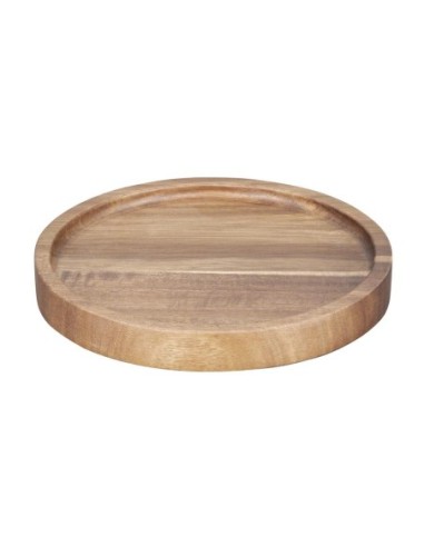 Assiette ronde en acacia Olympia 150mm 