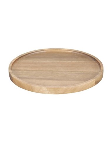 Assiette ronde en acacia Olympia 250mm 