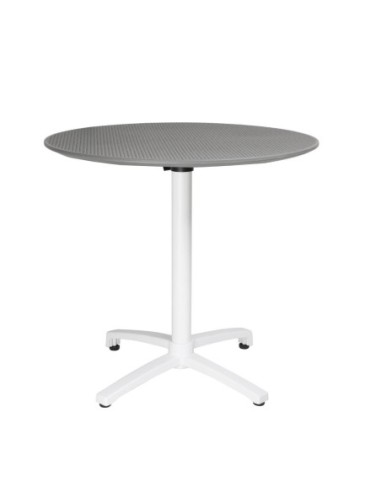 Table pliante en polypropylène Bolero 800mm gris foncé