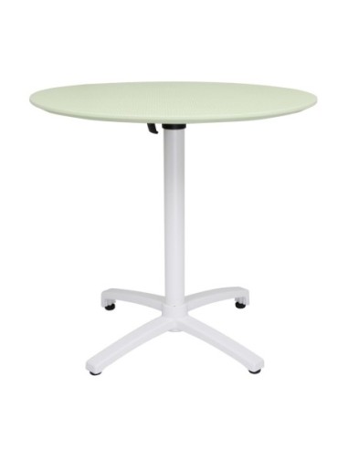 Table pliante en polypropylène Bolero 800mm vert menthe