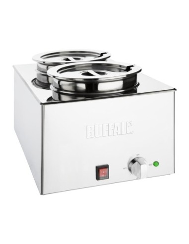 Bain-marie avec pots ronds Buffalo