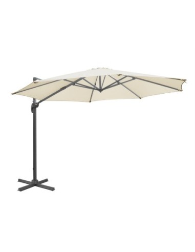 Parasol déporté professionnel Bolero Venice crème 3,5 m