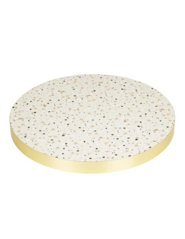 Plateau de table rond Terrazzo Bolero 600 mm