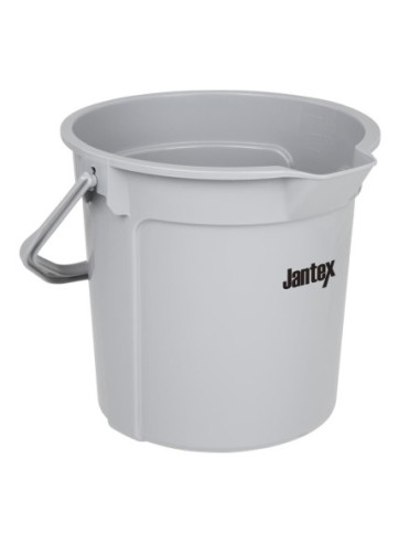 Seau gradué Jantex gris avec bec verseur 14 litres