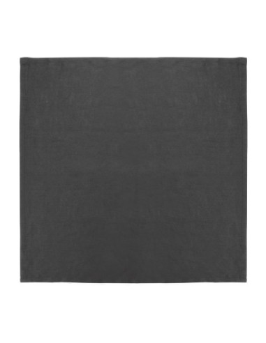 Serviettes de table en lin Olympia noires 400x400mm (lot de 12)