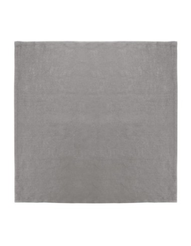 Serviettes de table en lin Olympia grises 400x400mm (lot de 12)