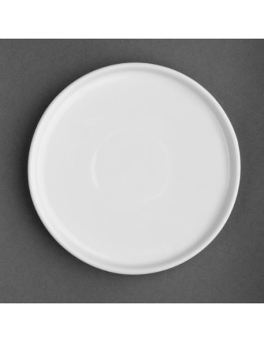 Assiettes plates rondes Olympia Whiteware 150mm (lot de 6)