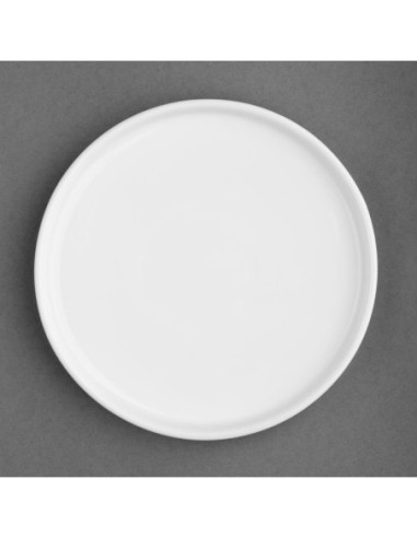 Assiettes plates rondes Olympia Whiteware 210mm (lot de 6)