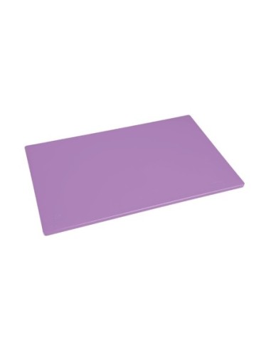 Planche à découper antibactérienne basse densité Hygiplas violette 450x300x10mm