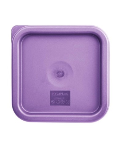 Petit couvercle carré pour boîte alimentaire Hygiplas violet