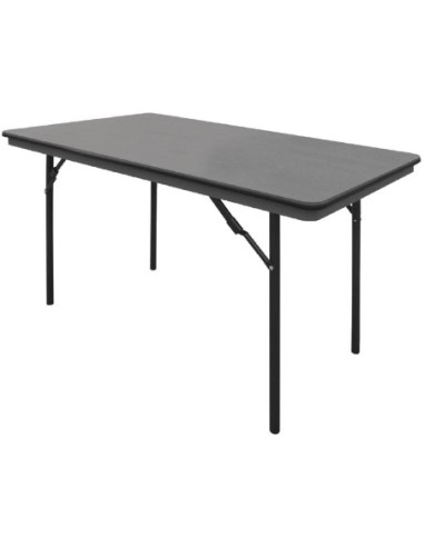 Table rectangulaire pliante grise en ABS Bolero 1220mm