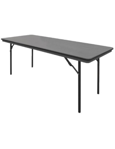 Table rectangulaire pliante grise en ABS Bolero 1830mm